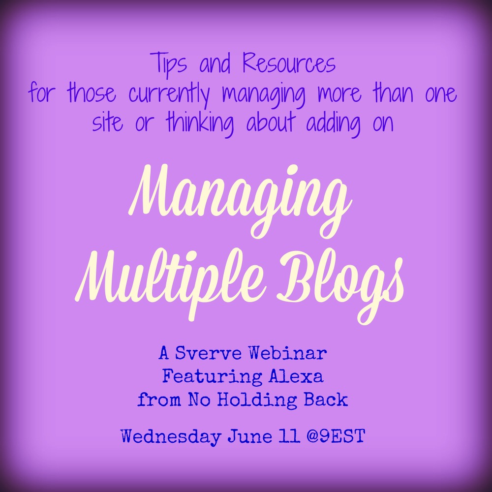 Managing Multiple blogs
